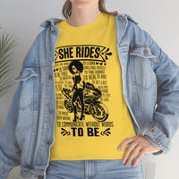 She Rides Sportsbike Unisex Tee
