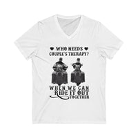 Couples Therapy short Sleeve V-Neck Tee