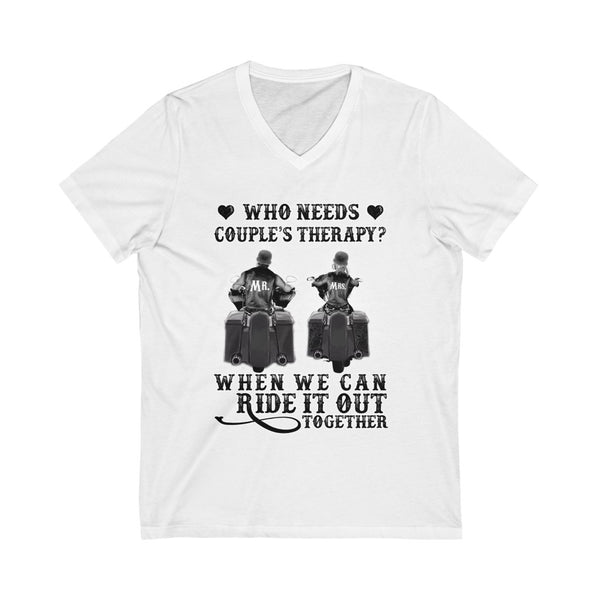 Couples Therapy short Sleeve V-Neck Tee
