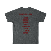 I am not just a biker (Male) Gray and Red Font only